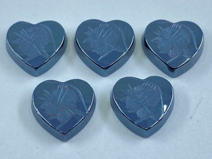 il fullxfull.3322275757 497d scaled Flat Hematite Greek Head Heart SBBT (Single Bevel Buff Top) Gemstones in 10mm for Jewellery Making