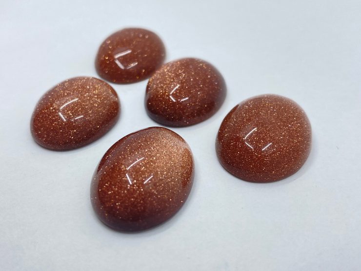 il fullxfull.3327464968 rn0y scaled Brown Goldstone Cabochon Oval Gemstones in 25x18mm for Jewellery Making