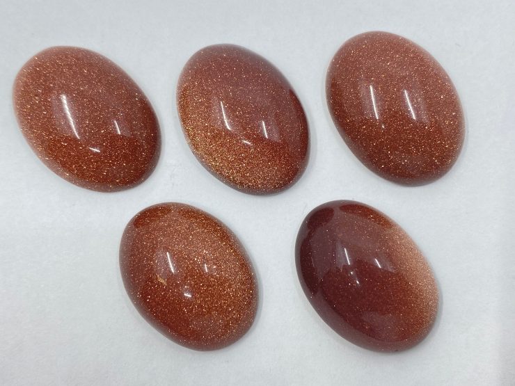 il fullxfull.3327464988 gvg8 scaled Brown Goldstone Cabochon Oval Gemstones in 25x18mm for Jewellery Making