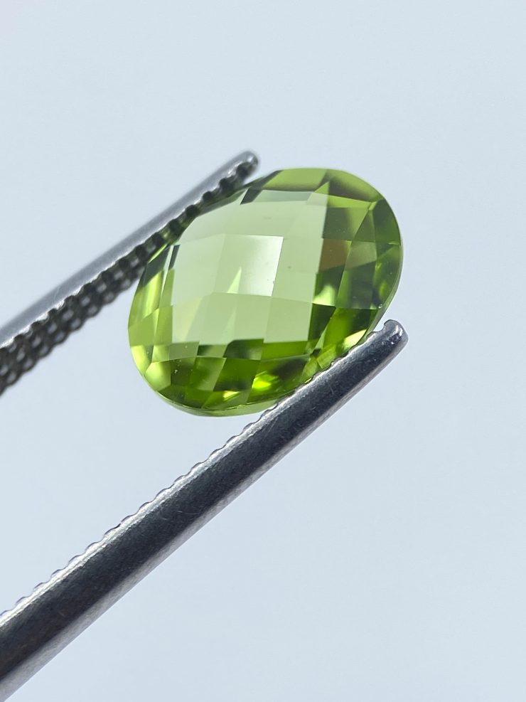 il fullxfull.3330897026 r573 scaled Peridot Double Sided Faceted Checkerboard Oval Shape Loose Gemstones in 9x7mm & 10x8mm for Jewellery Making