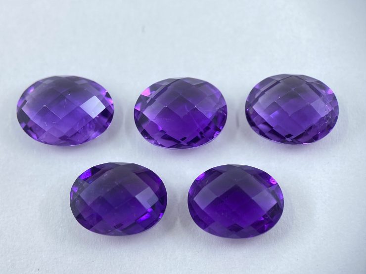 il fullxfull.3330910554 e05l scaled African Amethyst Double Sided Faceted Checkerboard Oval Shape Loose Gemstones in 8x6mm, 9x7mm & 10x8mm for Jewellery Making