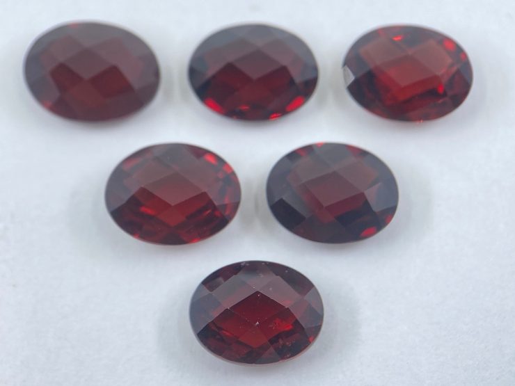 il fullxfull.3331373100 hjpz scaled Mozambique Garnet Double Sided Faceted Checkerboard Oval Shape Loose Gemstones in 9x7mm for Jewellery Making