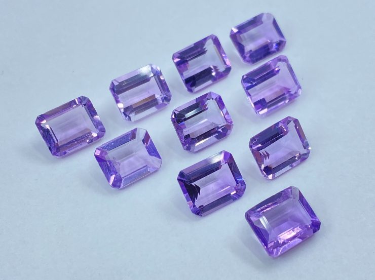 il fullxfull.3335312188 prya scaled Amethyst (Brazilian) Faceted Octagon Loose Gemstones in Assorted Sizes from 6x4mm to 16x12mm for Jewellery Making