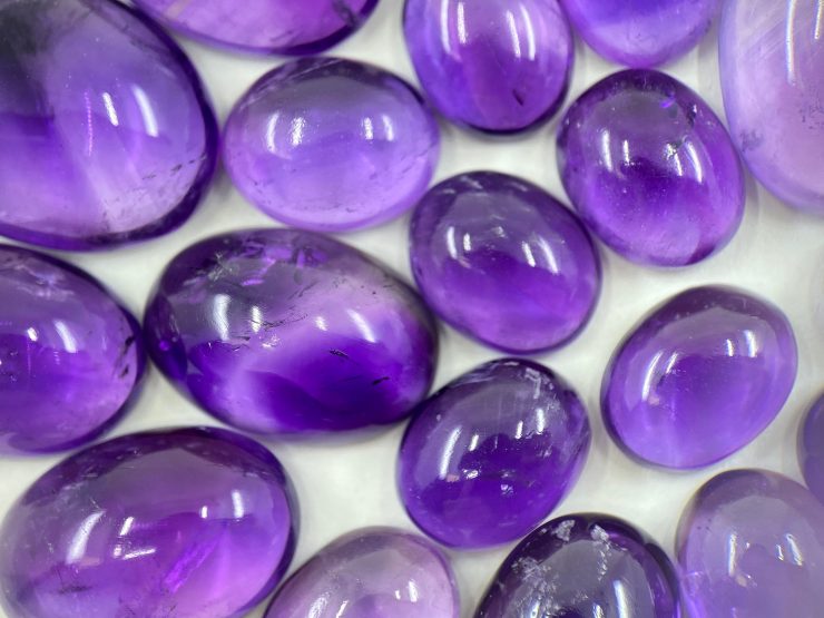 il fullxfull.3348032220 h5pl scaled Amethyst (African) Cabochon Oval Shape Loose Gemstones In Assorted Sizes from 4x3mm to 18x13mm for Jewellery Making