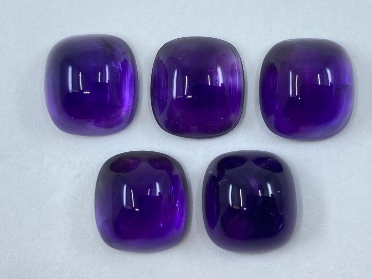 il fullxfull.3348076522 4ddj scaled Amethyst (African) Cabochon Cushion Shape Loose Gemstones in 13x12mm for Jewellery Making