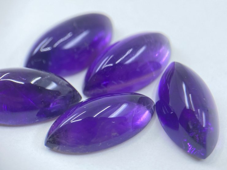 il fullxfull.3348099516 d4pn scaled 2 Pieces of Amethyst (African) Cabochon Marquise Shape Loose Gemstones in 18x9mm for Jewellery Making