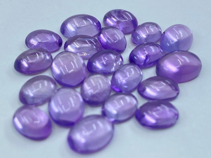 il fullxfull.3348148380 hsht scaled Amethyst (Brazilian) Cabochon Oval Shape Loose Gemstones In 6x4mm, 7x5mm & 8x6mm for Jewellery Making