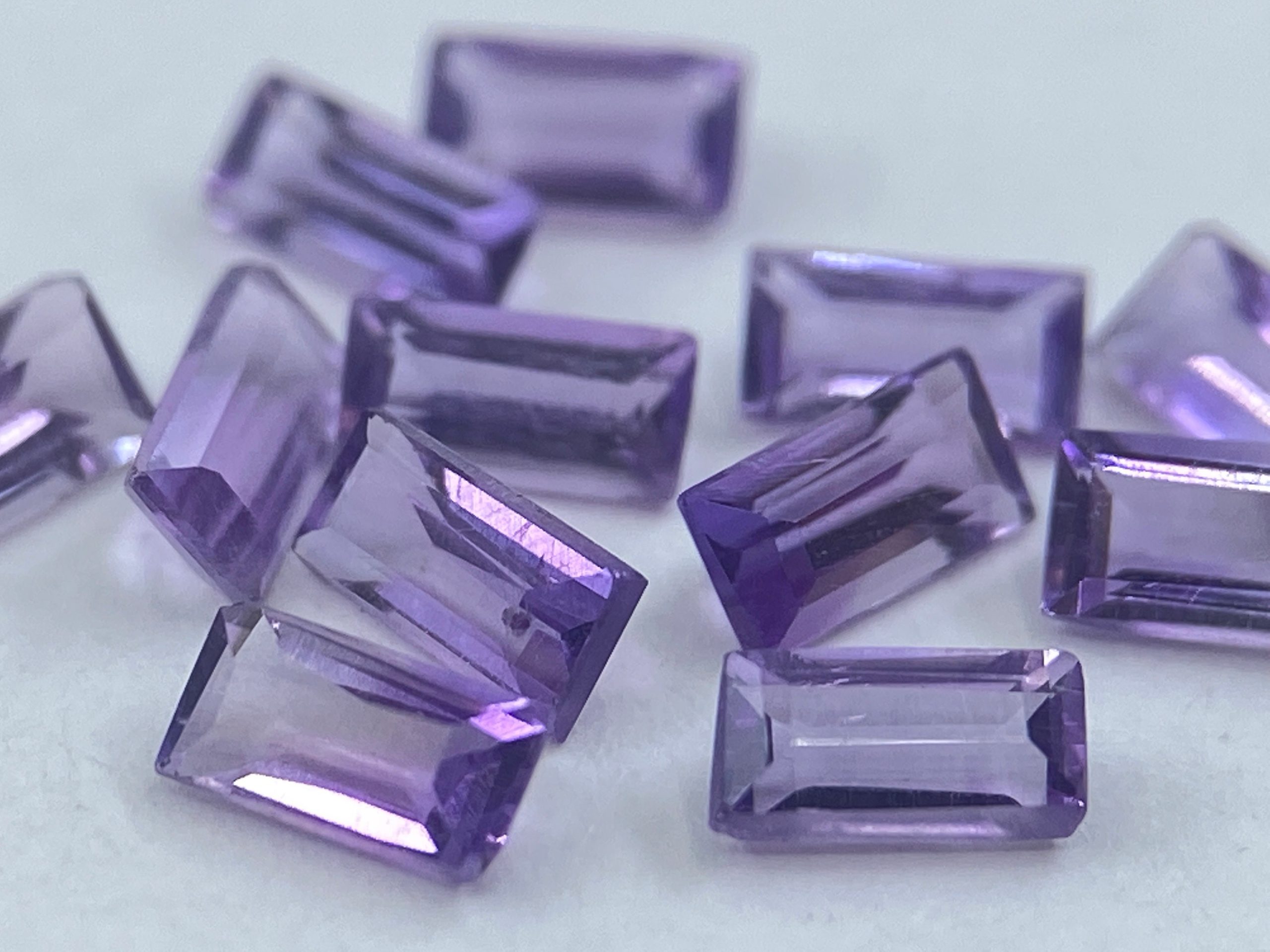 il fullxfull.3348821430 d3z0 scaled 50 Pieces of Amethyst (Brazilian) Faceted Baguette Shape Loose Gemstones in 4x2mm for Jewellery Making