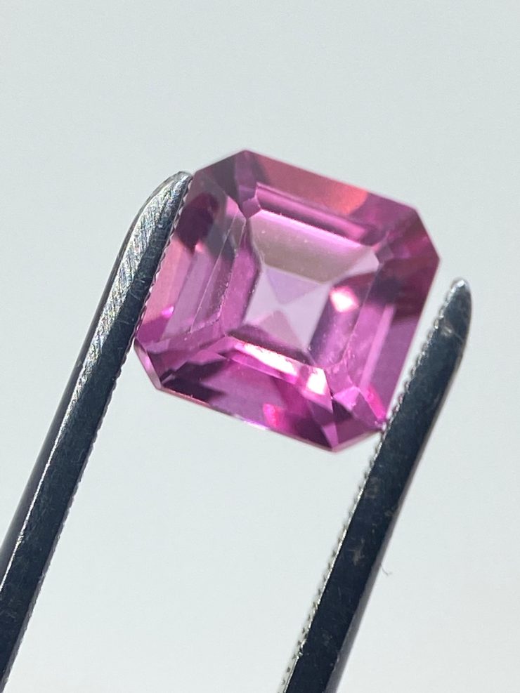 il fullxfull.3351502007 77n9 scaled Pink Topaz Faceted Square Shape Corner Cut Loose Gemstones Available In 6mm For Jewellery Making