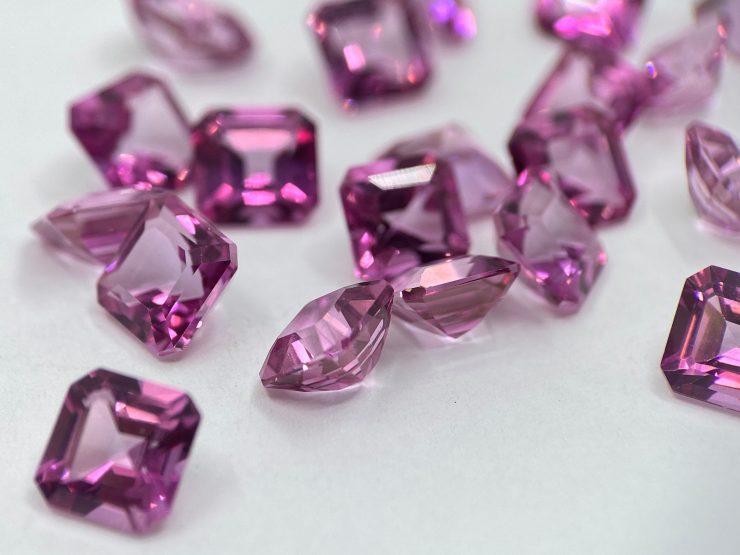 il fullxfull.3351507485 pqkn scaled Pink Topaz Faceted Square Shape Corner Cut Loose Gemstones Available In 6mm For Jewellery Making