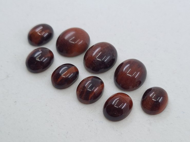 il fullxfull.3366146741 kyno scaled Red Tiger Eye Cabochon Oval Loose Gemstones in 10x8mm and 12x10mm for Jewellery Making