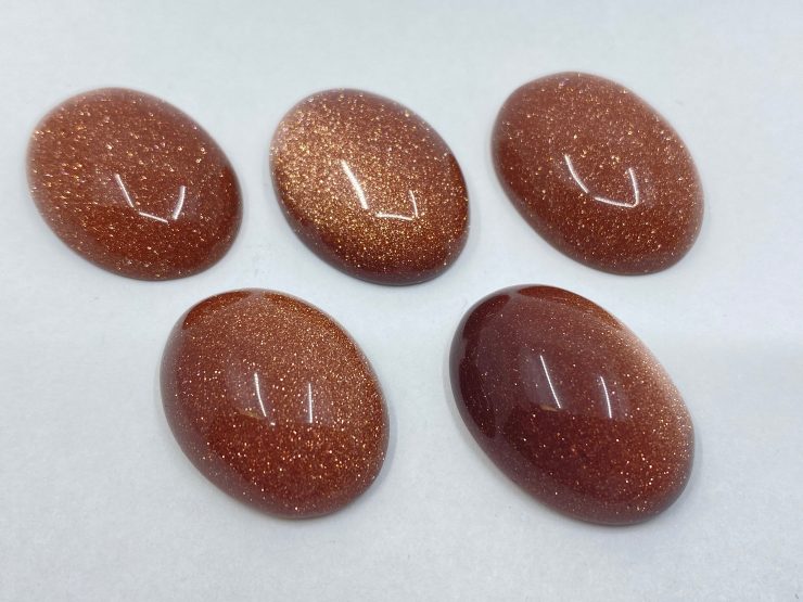 il fullxfull.3375162289 b8yy scaled Brown Goldstone Cabochon Oval Gemstones in 25x18mm for Jewellery Making