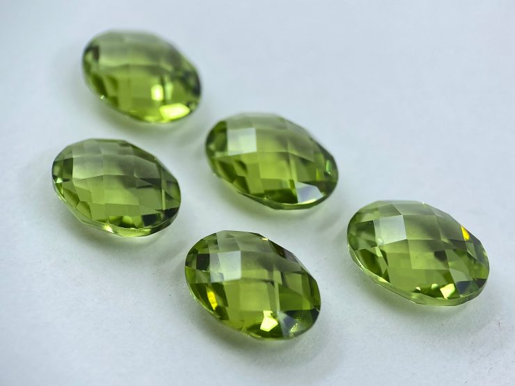 il fullxfull.3378590997 au33 scaled Peridot Double Sided Faceted Checkerboard Oval Shape Loose Gemstones in 9x7mm & 10x8mm for Jewellery Making