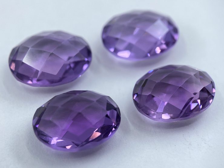 il fullxfull.3379044535 ago3 scaled Brazilian Amethyst Double Sided Faceted Checkerboard Oval Shape Loose Gemstones in 12x10mm for Jewellery Making