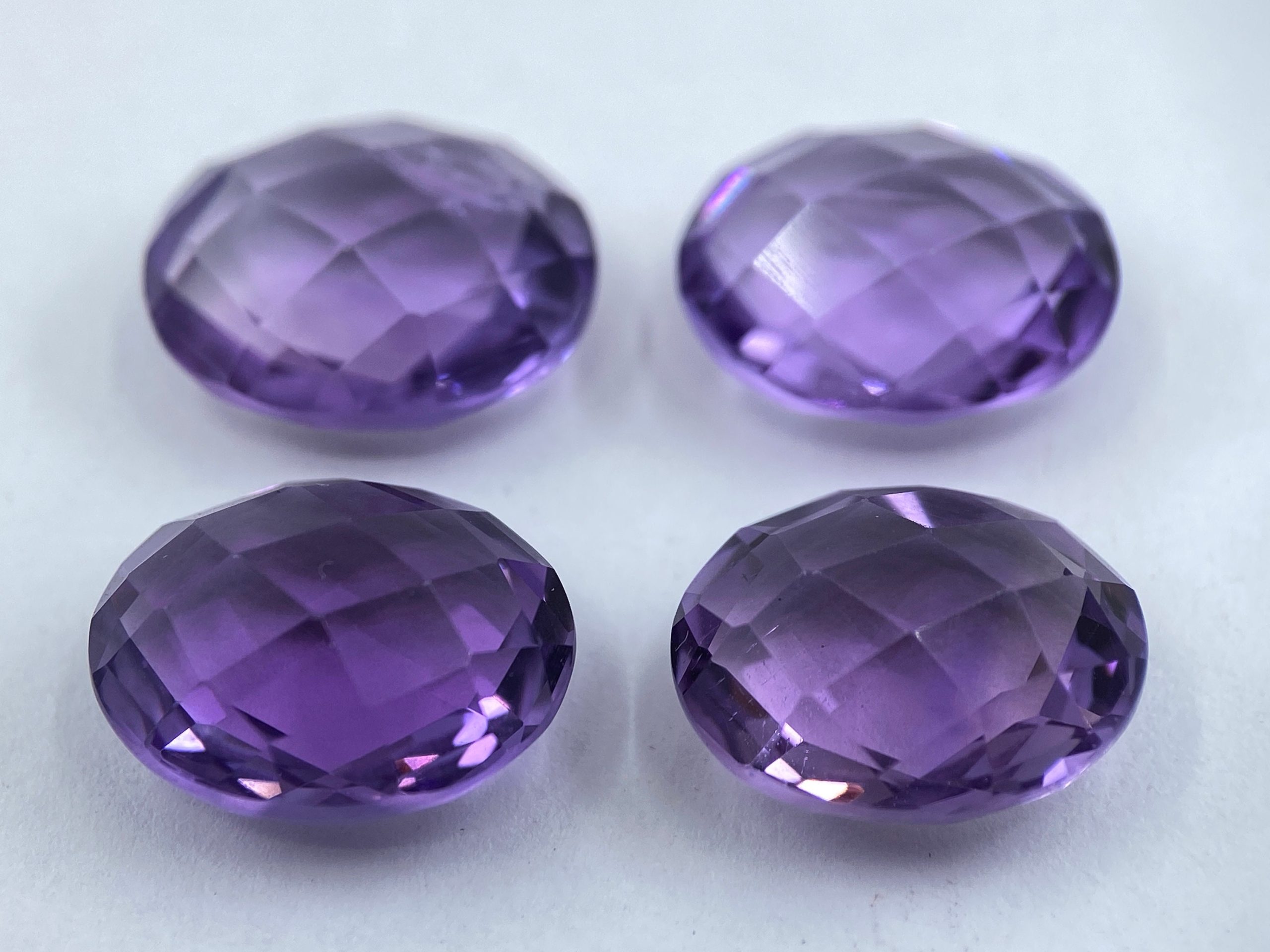 il fullxfull.3379044539 wm1o scaled Brazilian Amethyst Double Sided Faceted Checkerboard Oval Shape Loose Gemstones in 12x10mm for Jewellery Making