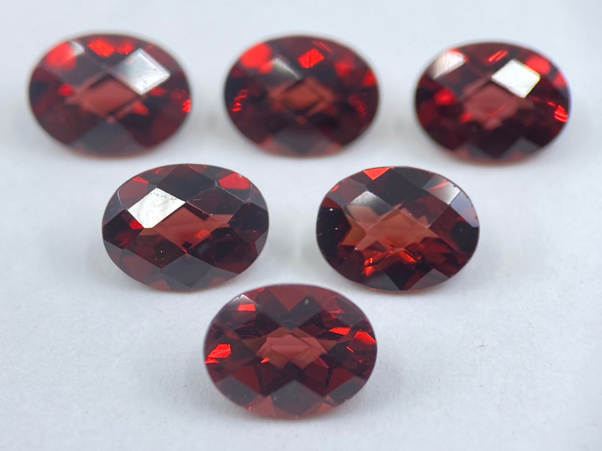 il fullxfull.3379055909 oqb2 scaled Mozambique Garnet Single Sided Faceted Checkerboard Oval Shape Loose Gemstones in 8x6mm for Jewellery Making