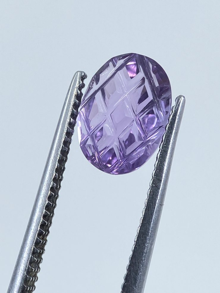 il fullxfull.3379101495 3qpx scaled Amethyst Double Sided Carved-Faceted Checkerboard Oval Shape Loose Gemstones in 8x6mm for Jewellery Making