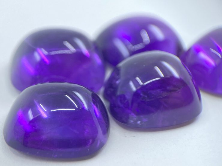 il fullxfull.3395775667 gn0v scaled Amethyst (African) Cabochon Cushion Shape Loose Gemstones in 13x12mm for Jewellery Making