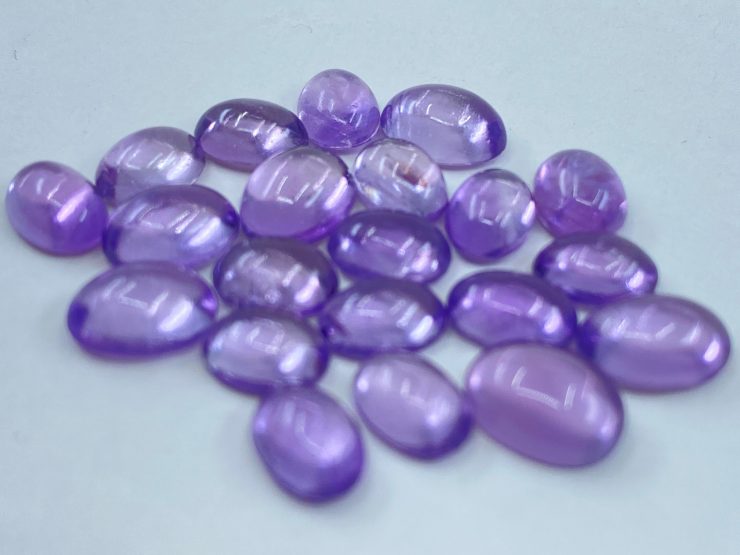 il fullxfull.3395846703 cv5h scaled Amethyst (Brazilian) Cabochon Oval Shape Loose Gemstones In 6x4mm, 7x5mm & 8x6mm for Jewellery Making