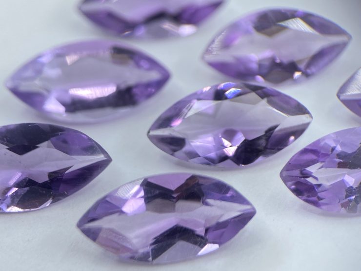 il fullxfull.3395948184 ia7s scaled Amethyst (Brazilian) Faceted Marquise Navette Shape Loose Gemstones in Assorted Sizes from 4x2mm to 21x7mm for Jewellery Making