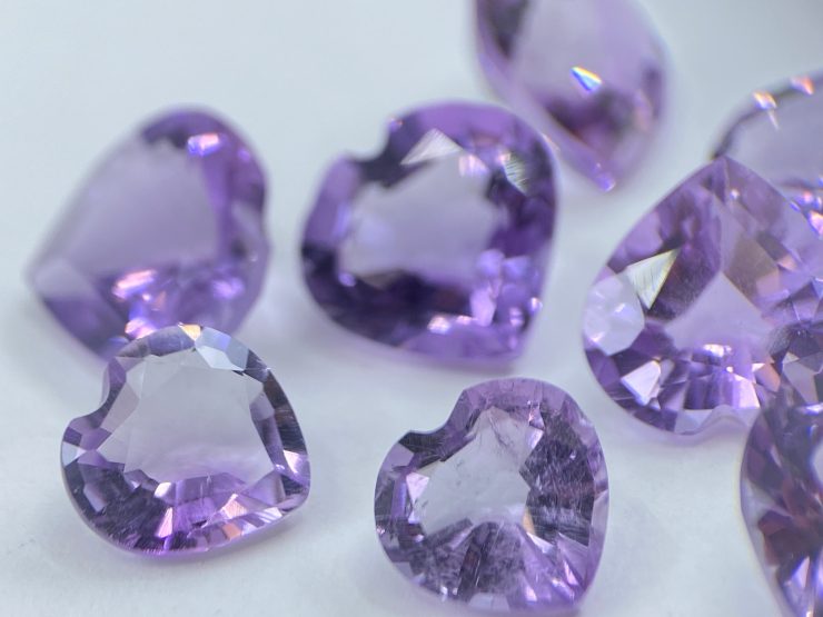 il fullxfull.3396484869 8w1p scaled Amethyst (Brazilian) Faceted Heart Shape Loose Gemstones in Assorted Sizes from 4mm to 10mm for Jewellery Making