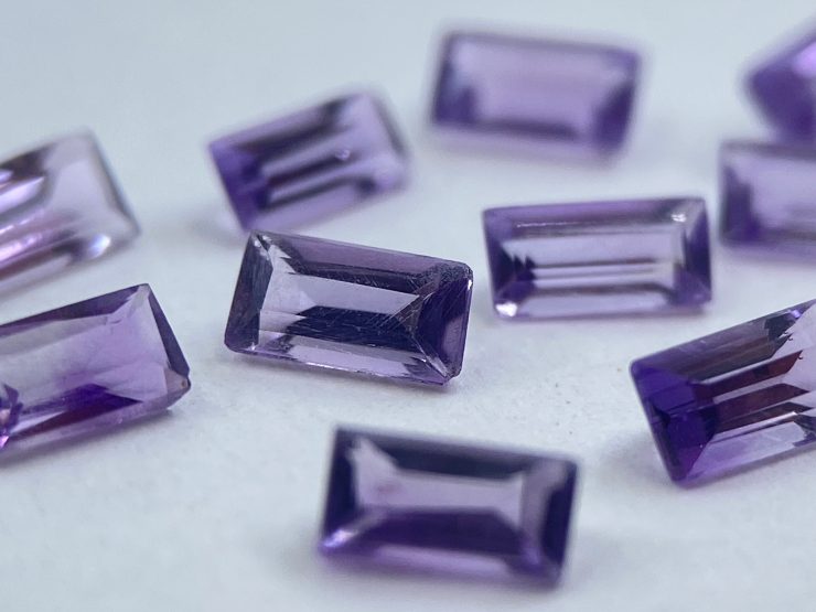 il fullxfull.3396518463 r1d4 scaled 50 Pieces of Amethyst (Brazilian) Faceted Baguette Shape Loose Gemstones in 4x2mm for Jewellery Making