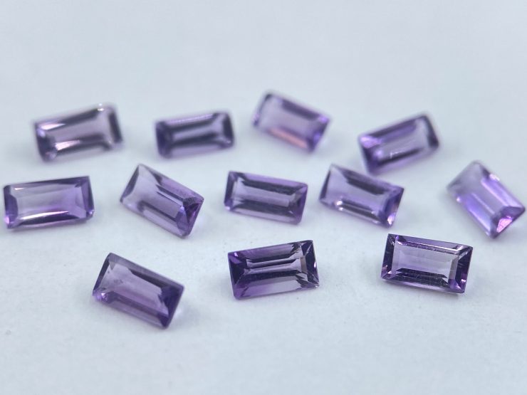 il fullxfull.3396518715 skwc scaled 50 Pieces of Amethyst (Brazilian) Faceted Baguette Shape Loose Gemstones in 4x2mm for Jewellery Making