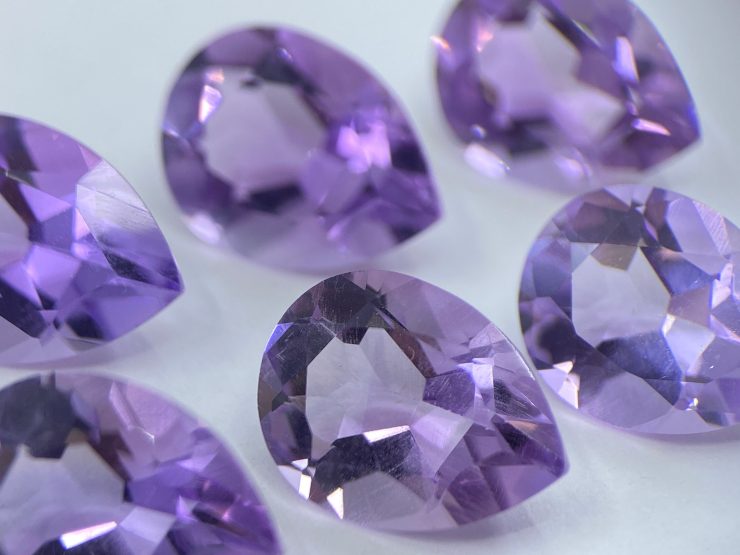 il fullxfull.3396541047 hghn scaled Amethyst (Brazilian) Faceted Pear Shape Loose Gemstones in Assorted Sizes from 4x3mm to 15x6mm for Jewellery Making