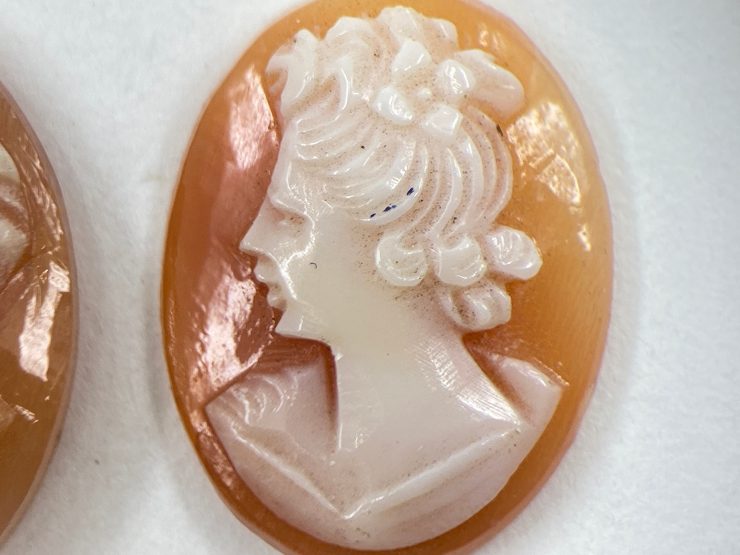 il fullxfull.3404340178 38gt scaled Carnelian (Italy) Head Profile Carved Cameo Oval Shape Gemstones in 11x9mm for Jewellery Making