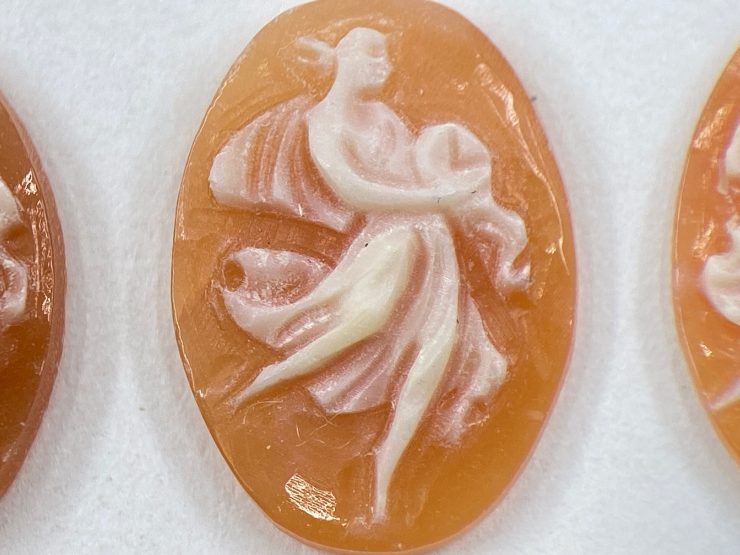 il fullxfull.3404343702 aagr scaled Carnelian (Italy) Carved Cameo Oval Shape Gemstones Featuring Single Dancer in 14x10mm for Jewellery Making