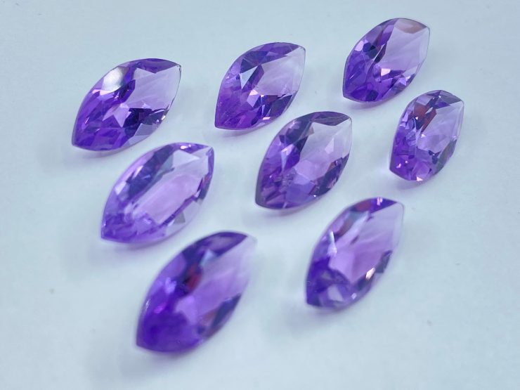 il fullxfull.3443617013 6obe scaled Amethyst (Brazilian) Faceted Marquise Navette Shape Loose Gemstones in Assorted Sizes from 4x2mm to 21x7mm for Jewellery Making