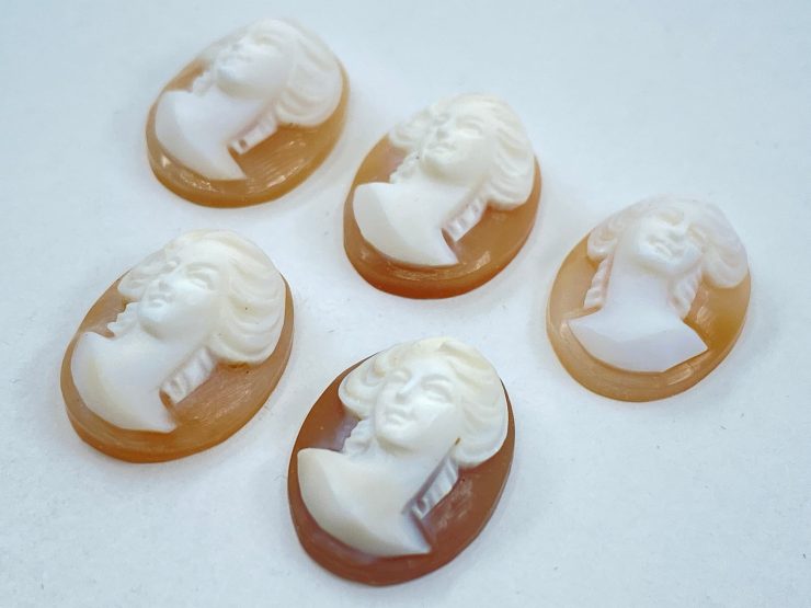 il fullxfull.3451971717 jf7b scaled Sardonyx (Italy) Full Lady's Face Carved Cameo Oval Shape Gemstones in 16x12mm & 18x13mm for Jewellery Making