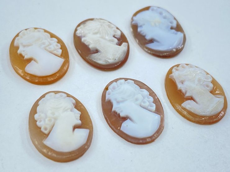 il fullxfull.3451987339 8drg scaled Sardonyx (Italy) Head Profile Carved Cameo Oval Shape Gemstones in 12x10mm, 16x12mm & 18x13mm for Jewellery Making