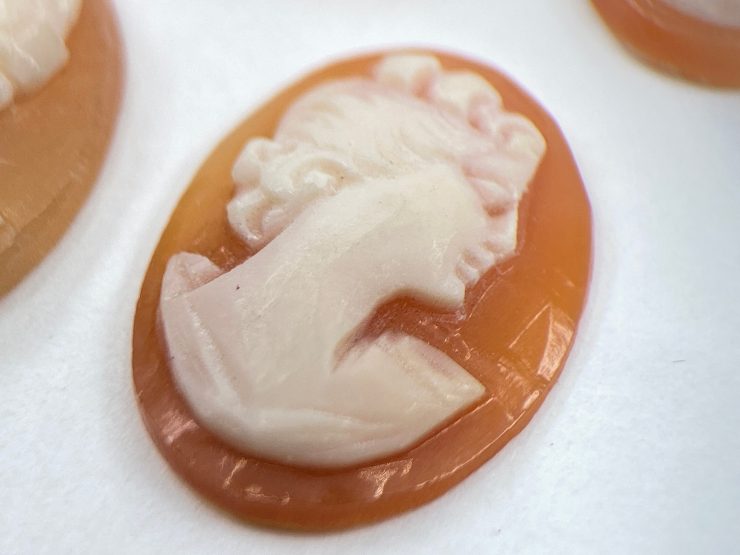 il fullxfull.3452005789 gwnx scaled Carnelian (Italy) Head Profile Carved Cameo Oval Shape Gemstones in 11x9mm for Jewellery Making