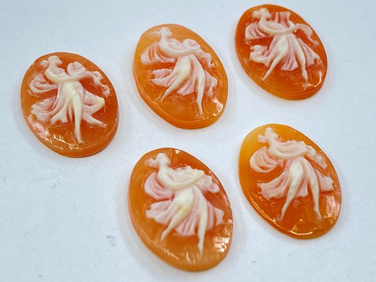 il fullxfull.3452009241 b4cp scaled Carnelian (Italy) Carved Cameo Oval Shape Gemstones Featuring Single Dancer in 14x10mm for Jewellery Making