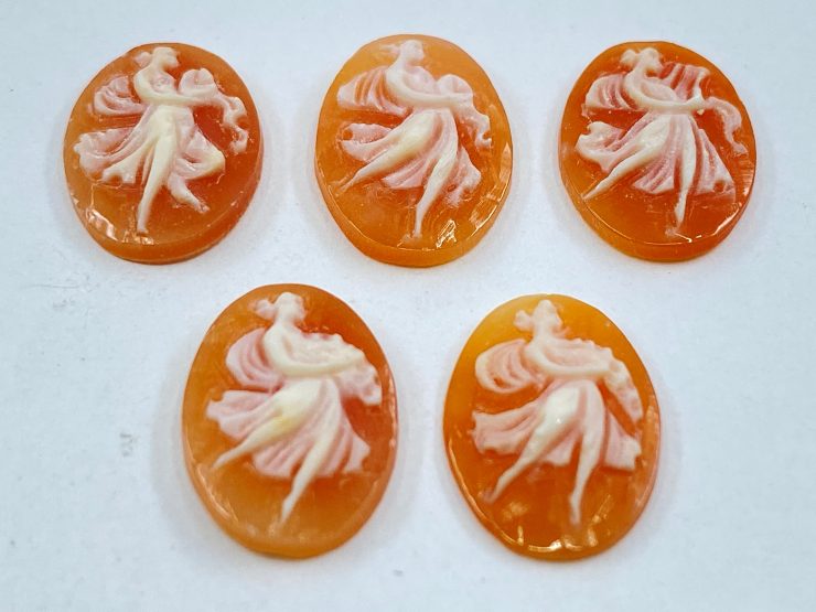 il fullxfull.3452009243 9lkh scaled Carnelian (Italy) Carved Cameo Oval Shape Gemstones Featuring Single Dancer in 14x10mm for Jewellery Making