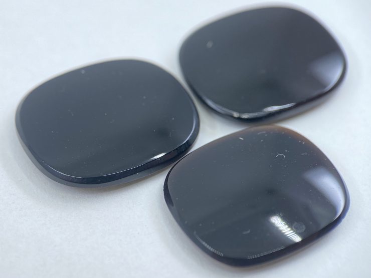 il fullxfull.3459586280 7ia1 scaled 15 Pieces of Black Onyx German Cut Double Bevel Antique Shape Loose Gemstones in 16x14mm for Jewellery Making