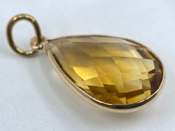 il fullxfull.3460090230 hqpv scaled 9 Carat Gold Pear Shape Natural Citrine (15x10mm, 7 ct Gemstone) Pendant