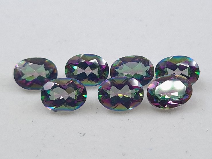 Mystic Topaz Faceted Oval Loose Gemstones in Assorted Sizes from 5x3mm to 16x12mm for Jewellery Making