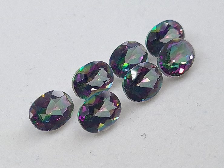 Mystic Topaz Faceted Oval Loose Gemstones in Assorted Sizes from 5x3mm to 16x12mm for Jewellery Making