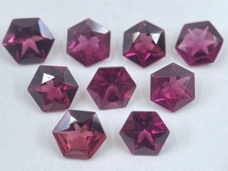 il fullxfull.3494280510 7pvz scaled Rhodolite Garnet (Rose-Coloured) Faceted Hexagon Shape Loose Gemstones in 5mm & 6mm for Jewellery Making