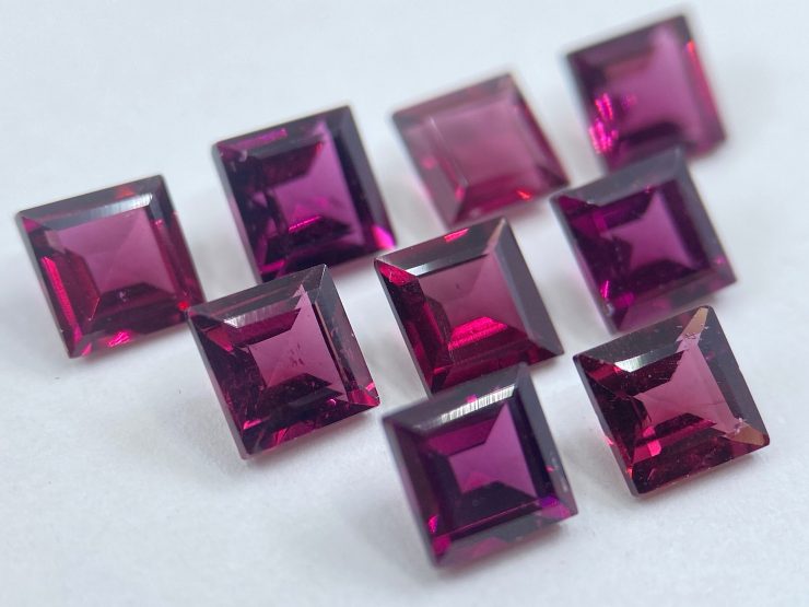 il fullxfull.3494322220 9w1o scaled Rhodolite Garnet (Rose-Coloured) Faceted Square Shape Loose Gemstones in 4mm & 5mm for Jewellery Making