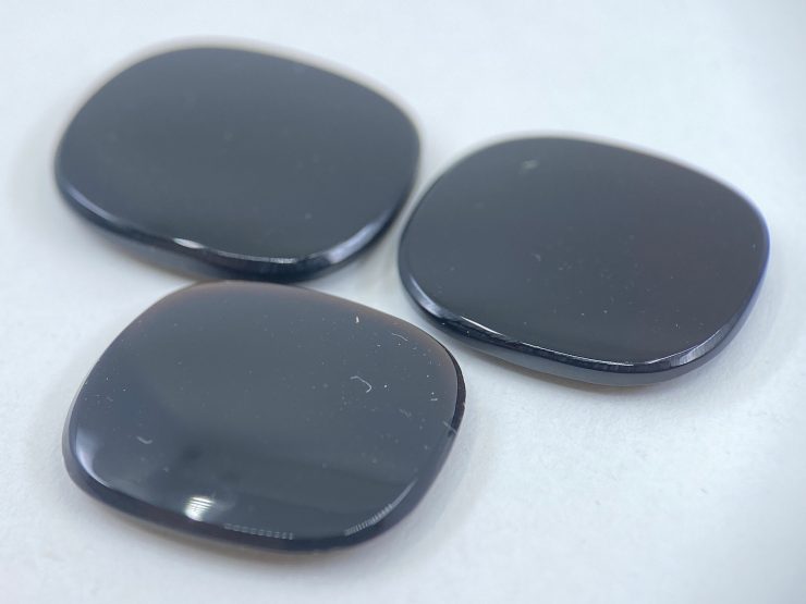 il fullxfull.3507250289 zokv scaled 15 Pieces of Black Onyx German Cut Double Bevel Antique Shape Loose Gemstones in 16x14mm for Jewellery Making