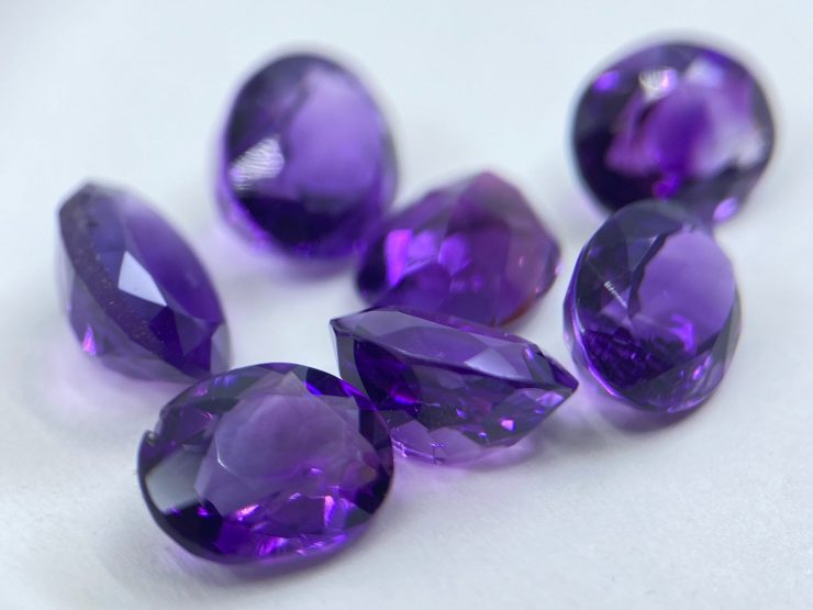 il fullxfull.3525532862 bllt scaled Amethyst (African) Faceted Oval Shape Second Quality Loose Gemstones in Sizes from 4x3mm to 20x15mm for Jewellery Making