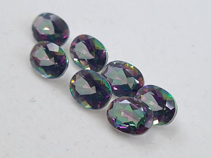 Mystic Topaz Faceted Oval Loose Gemstones in Assorted Sizes from 5x3mm to 16x12mm for Jewellery Making