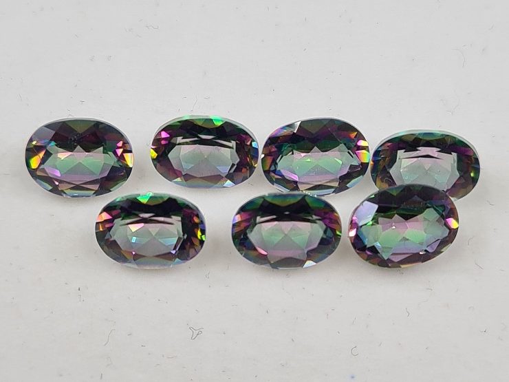 Mystic Topaz Faceted Oval Loose Gemstones in Assorted Sizes from 5x3mm to 16x12mm for Jewellery Making