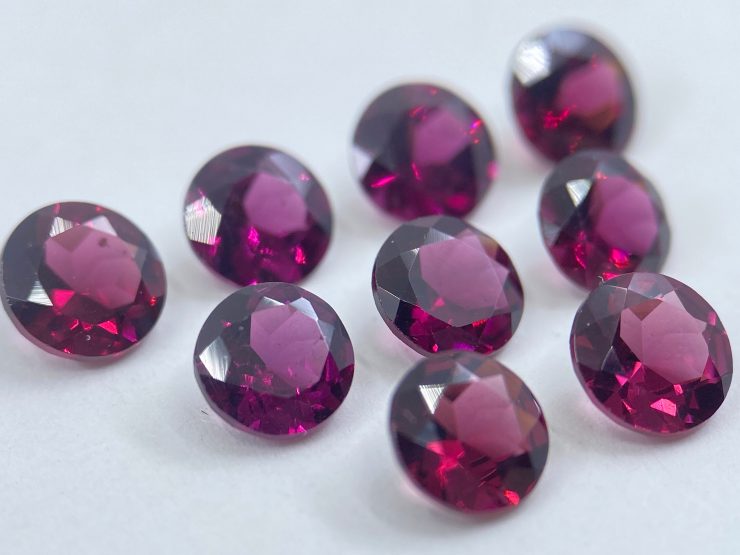 il fullxfull.3541752537 87di scaled Rhodolite Garnet (Rose-Coloured) Faceted Round Shape Loose Gemstones in Sizes Ranging from 2.25mm to 7mm for Jewellery Making