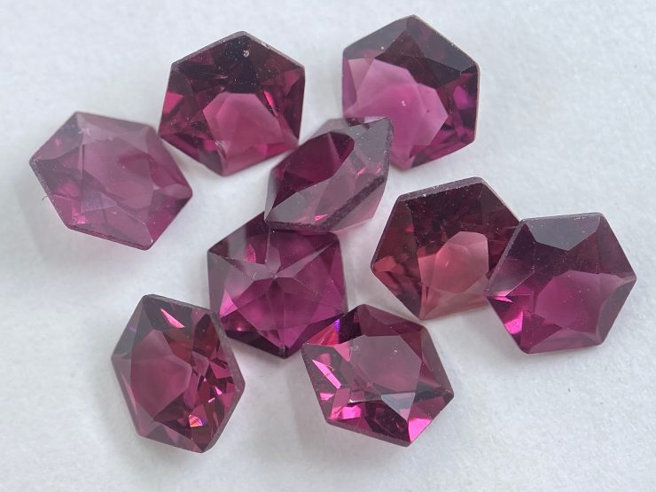 il fullxfull.3541925075 ezce scaled Rhodolite Garnet (Rose-Coloured) Faceted Hexagon Shape Loose Gemstones in 5mm & 6mm for Jewellery Making