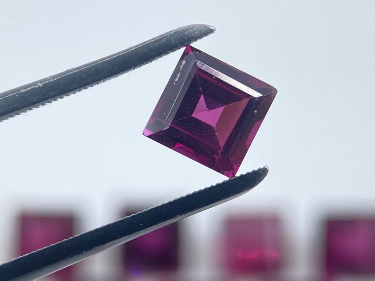 il fullxfull.3541964077 6k8c scaled Rhodolite Garnet (Rose-Coloured) Faceted Square Shape Loose Gemstones in 4mm & 5mm for Jewellery Making