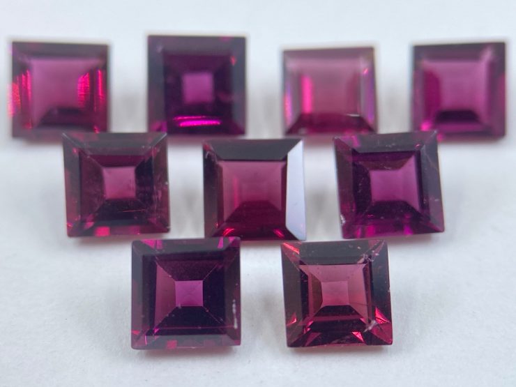 il fullxfull.3541964319 q7jk scaled Rhodolite Garnet (Rose-Coloured) Faceted Square Shape Loose Gemstones in 4mm & 5mm for Jewellery Making